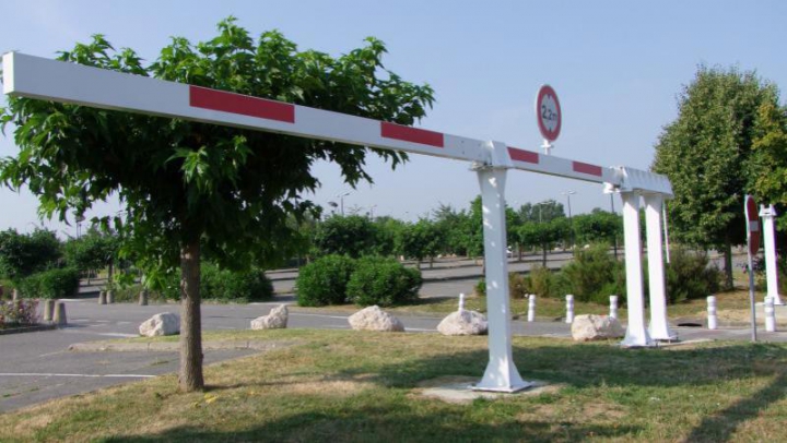 portique coulissant ouvert